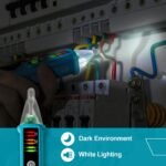 allsun Non-Contact AC Voltage Tester Pen 12-1000V, Dual Sensitivity & LED Flashlight, Live/Neutral Wire Breakpoint Finder, Auto Power-Off, Electrical Circuit Detector for Outlets, Wires, Breakers - Image 6