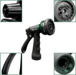 AUTOMAN-Garden-Hose-Nozzle, ABS Water Spray Nozzle with 7 Adjustable Watering Patterns, Slip Resistant for Watering Plants, Lawn& Garden, Washing Cars, Cleaning, Showering Pets & Outdoor Fun. - Image 3