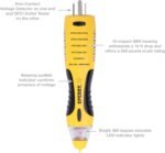 Sperry Instruments VD7504GFI DualCheck 2-in-1 Non-Contact Voltage Detector + GFCI Outlet Circuit Analyzer, 360° Visual & Audible Indicators, 50-1000V AC, 250 lb. Crush Rating - Image 3