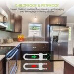 Jetec 10 Pieces Cabinet Locks for Babies, U-Shaped Proofing Drawers Safety Child Locks Adjustable, Easy to Use Childproof Latch for Knob Handle on Kitchen Door Storage Cupboard Closet (White) - Image 4