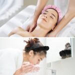 Spa Headbands for Washing Face or Facial, Set of 2 Skincare Headbands, Terry Cloth Headband Wash Combo Pack - Puffy Makeup Washing, Mask, Skin Treatment (Black & Pink) - Image 4