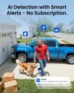 REOLINK First 4K Solar Security Cameras Wireless Outdoor, Argus PT Ultra+Solar Panel, 360° Pan Tilt Auto-Tracking, 8MP Color Night Vision, 2.4/5 GHz Wi-Fi 6, No Subscriptions, Home Hub Compatible - Image 6