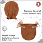Pro Goleem Muslin Baby Mittens for Newborn, 100% Cotton No Scratch Soft Breathable Gloves for Boys and Girls 0-6 months - Image 4