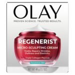 Olay Face Moisturizer, Regenerist Micro-Sculpting Cream for Women, Fragrance-Free - Anti-Aging, Anti-Wrinkle, Firming Skin Care - Triple Collagen Cream, Peptide, Hyaluronic Acid, Niacinamide, 1.7oz - Image 8
