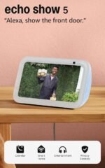 Amazon Echo Show 5 (newest model), Smart display, Designed for Alexa+, 2x the bass and clearer sound, Cloud Blue