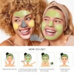SHVYOG 4Pcs Face Mask Set - Turmeric Clay Mask, Vitamin C, Green Tea, Rose, Dead Sea Mud Mask, Skin Care Mask for Deep Cleansing, Refining Pores, Valentine's Day Gifts for Women- 240g - Image 7