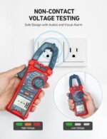 AstroAI Digital Clamp Meter Multimeter 2000 Counts Amp Voltage Tester Auto-ranging with AC/DC Voltage, AC Current, Resistance, Capacitance, Continuity, Live Wire Test, NCV, Blue - Image 3