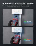 AstroAI Digital Clamp Meter Multimeter 4000 Counts Auto-ranging Amp Tester Measuring AC/DC Voltage & Current, Resistance, Capacitance, Frequency, Continuity, Live Wire Test, NCV Detection, Blue - Image 3