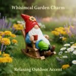 Drinking Coffee Faceless Garden Gnome Statue Decoration - 7.2" Figurine Ornament for Indoor Outdoor Home Patio Yard Lawn - Lucky Gnome Unique Mom Birthday Gifts - Best Garden Gifts for Day - Image 4