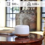 ASAKUKI Essential Oil Diffuser 500ml, Ultrasonic Aromatherapy Humidifier with Remote Control, 7 LED Colors, Timer & Auto-Off, Large Room Diffuser (Yellow) - Image 7