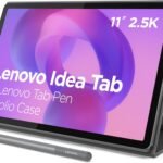Lenovo Idea Tab - College Tablet - 11″ 2.5K IPS Touchscreen Display - 90Hz - MediaTek Dimensity 6300-8 GB Memory - 256 GB Storage - Integrated Arm Mali-G57 MC2 - Tab Pen and Folio Case