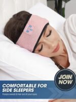 Sleep-Headphones-Wireless-Bluetooth-Headband - Comfy Sleeping Eye Mask Headphones Headset, Sport Headband Earbuds Electronics Tech Gadgets Christmas Birthday Gifts for Women Men Running - Image 3