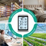 ORIA 3 Sensor Wireless Indoor Outdoor Thermometer Hygrometer, Digital Temperature Humidity Monitor with Backlit Display, Min/Max Records, Celsius/Fahrenheit Switch for Home, Garden, Greenhouse - Image 8
