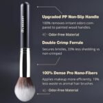 BEAKEY Makeup Brushes Set, Professional Foundation Eyeshadow Concealer Blush Powder Bronzer Applicator, 2 Blender Sponge with Beauty Paper Case - Image 5