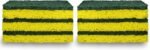 Amazon Basics Heavy Duty Scrub Sponges, Dual-Sided Design, Yellow/Green, 6-Pack, Packaging may vary - Image 4