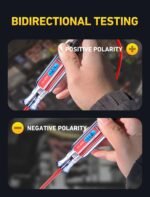 Heavy Duty 3-65V Backlit Digital LCD Circuit Tester, Test Light with 140 Inch Extended Spring Wire, Car Truck Low Voltage & Light Tester with Stainless Probe - Image 4