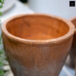 Urban Trends Ceramic Short Wide Round Flower Pot Set of Three Washed Finish Vermilion..7.75"x7.75"x7.00"H; 6.50"x6.50"x6.00"H; 5.50"x5.50"x5.00"H - Image 5