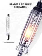 Heavy Duty Automotive Circuit Tester, Premium 6-24V Test Light with Extended Spring Test Leads & Sharp Piercing Probe, Circuit Voltage Tester with Replacement Indicator Light for Car/Vehicles - Image 4