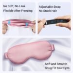 Self Care Gifts for Women: Cooling Eye Mask for Eye Care - Fsa Eligible Items Migraines Headache Relief Ice Pack Mask Products - Cold Compress for Puffy Eyes - Relaxing Gifts (Pink) - Image 4