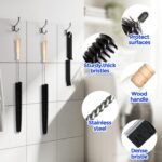 Holikme Dryer Vent Cleaner Kit 2 Pack - Household Cleaning Supplies 304 Stainless Steel Dryer Lint Brush Home Essentials for Lint Trap Dust Vacuum Brush - Image 5