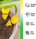 58 Pack Flying Insect Traps for Plants – Yellow Sticky Traps for Fungus Gnats, Flies & Flying Bugs, Anti Bacterial, Garden & Kitchen, Non-Toxic, Odorless, Kid & Pet Safe - Image 4