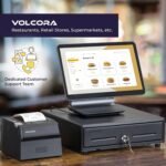 Volcora 13" Electronic Cash Register Drawer for Point of Sale (POS) System with 4 Bill 5 Coin Cash Tray, Removable Coin Compartment, 12-24V, RJ11/RJ12 Key-Lock, Black - for Small Businesses - Image 5
