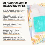 Pacifica Glowing Makeup Remover Wipes – With Glycolic Acid for AHA Exfoliating and Facial Cleansing – No Rinse Face Cleaning Towelettes – Dermatologist Tested, Vegan & Cruelty-Free – 30 Pack - Image 8