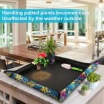 Repotting Mat for Plant Transplanting and Mess Control 29.5"x 29.5" Oxford Fabric Waterproof Potting Foldable Indoor Portable Gardening Tray Unique Gifts Lovers - Image 3