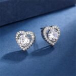 925 Sterling Silver Diamond Stud Earrings for Women - Image 4