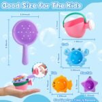 Fajiabao Baby Bath Toys for Kids Ages 1-3 Toddler Bath Toys Mold Free for 2-4 Bathtub Sand Beach Pool Water Toys for 1+ Year Old Girl Gifts 5 PCS (Color Random) - Image 3