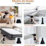 X117 Compressed Air Duster-150000RPM Super Power Snow Blower, 3-Gear Adjustable Mini Blower with Fast Charging, Electric Air Duster for Leaves,Snow,Computer, Keyboard, House, Outdoor,and Car - Image 5