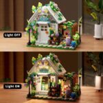 TGL Flower House Building Set with Lights,Garden House Building Toy Kits Compatible with Trend,Creative Greenhouse Playset,Christmas Birthday Gift for Adults or Girls 8-12 Years(719PCS) - Image 5
