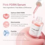 medicube PDRN Pink Peptide Serum with Salmon DNA | Pink Glow Serum with Peptides & Niacinamide for Hydration & Firm-Looking Skin | Uneven Tone Care | Korean Skincare, 1.01 fl. Oz - Image 3