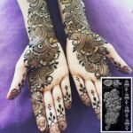 Pack of 9 Henna Tattoo Stencil Kit,Reusable Mehendi Stencils Templates for Hand Forearm Indian Arabian Temporary Tattoo Stickers - Image 5