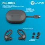 JLab Go Sport+ Wireless Workout Earbuds Featuring C3 Clear Calling, Secure Earhook Sport Design, 35+ Hour Bluetooth Playtime, and 3 EQ Sound Settings (Graphite) - Image 4