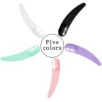 230-Pack Disposable Cosmetic Spatulas with Storage Case - 5 Colors (White/Pink/Green/Black/Purple) - Mini Scoops for Skincare Creams, Masks & Beauty Products - Image 4