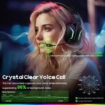 Wireless Gaming Headsets for PC, PS5, PS4, Switch, Mac, 2.4GHz Wireless Gaming Headphone with ENC Noise Canceling Microphone, Bluetooth 5.4, Cool Lighting, 50H Battery, 50mm Drivers - Image 4