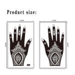 48 Sheets Henna stencils for hands,henna stencils,Henna Stencil Kit, Large Indian Temporary Tattoo Stickers - Image 4