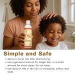 Leave-In Baby Conditioner & Moisturizer for Textured Hair, Detangler for Curls & Coils, Black & Brown Babies, African American Toddlers, Children & Kids of Color, 8 oz - Image 4