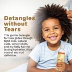Leave-In Baby Conditioner & Moisturizer for Textured Hair, Detangler for Curls & Coils, Black & Brown Babies, African American Toddlers, Children & Kids of Color, 8 oz - Image 5