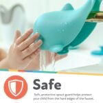 Nuby Bathtub Safety Spout Guard - Compatible with Most Standard Faucets - Bath Toys - Dolphin - Image 3