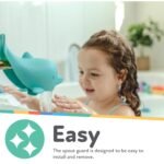 Nuby Bathtub Safety Spout Guard - Compatible with Most Standard Faucets - Bath Toys - Dolphin - Image 4