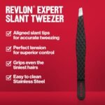 Revlon Expert Slant Tweezer, High Precision For an Easy Hair Removal, Made With Stainless Steel, 1 Count - Image 3