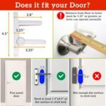 Door Lever Lock (2 Pack) – Prevents Toddlers from Opening Doors – Easy One-Hand Operation for Adults – Durable ABS with 3M Adhesive Backing – No Tools Needed for Install - Image 4