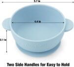 PandaEar 3 Pack Baby Bowls with Suction| Stay Put Silicone Food Bowl for Babies Kids Toddlers Infants| Food Grade Soft Safe BPA-Free Silicone (Multi-Color) - Image 4