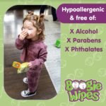 Boogie Wipes Gentle Wet Wipes for Baby and Kids, Face, Hand, Body & Nose, Made with Vitamin E, Aloe, Chamomile and Natural Saline, Fresh Scent, 90 Count - Image 4