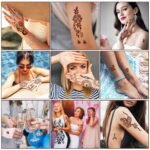 Henna Tattoo Stencils Kit 18 Sheets,Henna stencils for hands Temporary Tattoo Stickers for Women and Girls Face Paint Body Art - Image 6