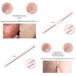 Blackhead Remover Pimple Comedone Extractor Tool Best Acne Removal Kit - Treatment for Blemish, Whitehead Popping, Zit Removing for Risk Free Nose Face Skin with Case(Rose, 4 Piece Set) - Image 5