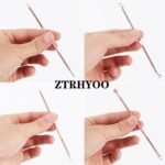Blackhead Remover Pimple Comedone Extractor Tool Best Acne Removal Kit - Treatment for Blemish, Whitehead Popping, Zit Removing for Risk Free Nose Face Skin with Case(Rose, 4 Piece Set) - Image 6