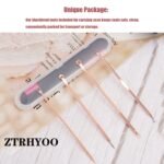 Blackhead Remover Pimple Comedone Extractor Tool Best Acne Removal Kit - Treatment for Blemish, Whitehead Popping, Zit Removing for Risk Free Nose Face Skin with Case(Rose, 4 Piece Set) - Image 7